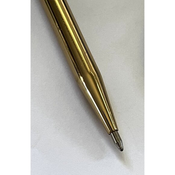 Vintage Sheaffer Targa Imperial Brass Ball Point Pen - Engraved Name - Picture 5 of 9